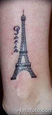 Фото тату Эйфелева башня 22.08.2018 №072 — tattoo The Eiffel Tower — tatufoto.com