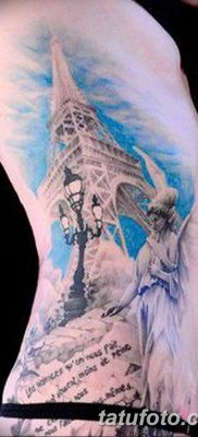 Фото тату Эйфелева башня 22.08.2018 №075 — tattoo The Eiffel Tower — tatufoto.com