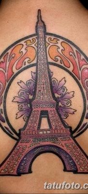 Фото тату Эйфелева башня 22.08.2018 №076 — tattoo The Eiffel Tower — tatufoto.com