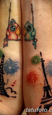 Фото тату Эйфелева башня 22.08.2018 №077 — tattoo The Eiffel Tower — tatufoto.com