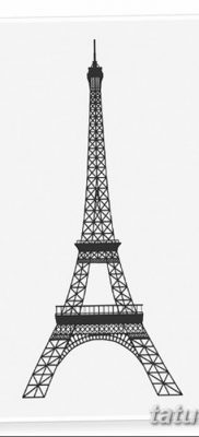 Фото тату Эйфелева башня 22.08.2018 №081 — tattoo The Eiffel Tower — tatufoto.com