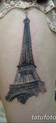 Фото тату Эйфелева башня 22.08.2018 №084 — tattoo The Eiffel Tower — tatufoto.com