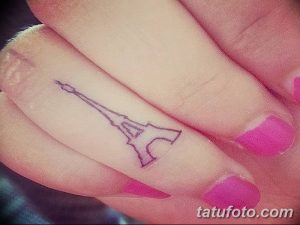 Фото тату Эйфелева башня 22.08.2018 №085 - tattoo The Eiffel Tower - tatufoto.com