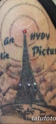 Фото тату Эйфелева башня 22.08.2018 №090 — tattoo The Eiffel Tower — tatufoto.com