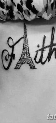 Фото тату Эйфелева башня 22.08.2018 №096 — tattoo The Eiffel Tower — tatufoto.com