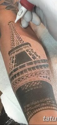 Фото тату Эйфелева башня 22.08.2018 №100 — tattoo The Eiffel Tower — tatufoto.com
