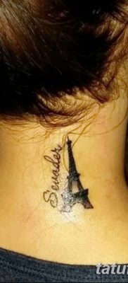 Фото тату Эйфелева башня 22.08.2018 №102 — tattoo The Eiffel Tower — tatufoto.com