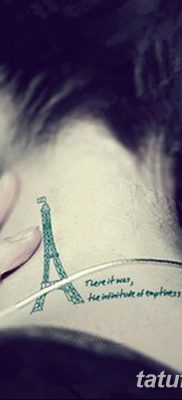 Фото тату Эйфелева башня 22.08.2018 №103 — tattoo The Eiffel Tower — tatufoto.com