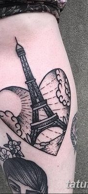 Фото тату Эйфелева башня 22.08.2018 №104 — tattoo The Eiffel Tower — tatufoto.com