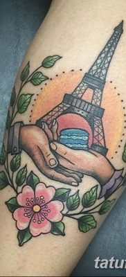 Фото тату Эйфелева башня 22.08.2018 №105 — tattoo The Eiffel Tower — tatufoto.com