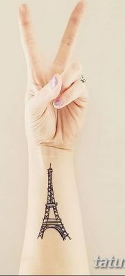 Фото тату Эйфелева башня 22.08.2018 №106 — tattoo The Eiffel Tower — tatufoto.com