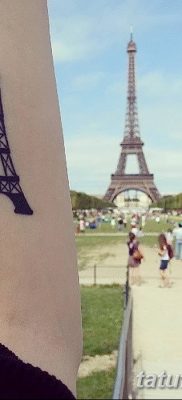 Фото тату Эйфелева башня 22.08.2018 №107 — tattoo The Eiffel Tower — tatufoto.com