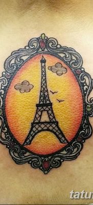 Фото тату Эйфелева башня 22.08.2018 №109 — tattoo The Eiffel Tower — tatufoto.com