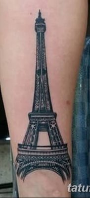 Фото тату Эйфелева башня 22.08.2018 №112 — tattoo The Eiffel Tower — tatufoto.com