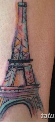 Фото тату Эйфелева башня 22.08.2018 №115 — tattoo The Eiffel Tower — tatufoto.com