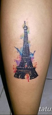 Фото тату Эйфелева башня 22.08.2018 №116 — tattoo The Eiffel Tower — tatufoto.com