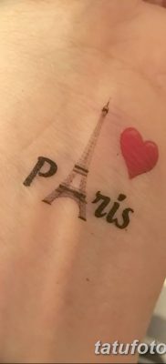 Фото тату Эйфелева башня 22.08.2018 №117 — tattoo The Eiffel Tower — tatufoto.com