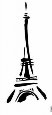 Фото тату Эйфелева башня 22.08.2018 №119 — tattoo The Eiffel Tower — tatufoto.com