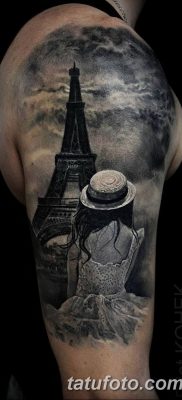 Фото тату Эйфелева башня 22.08.2018 №120 — tattoo The Eiffel Tower — tatufoto.com