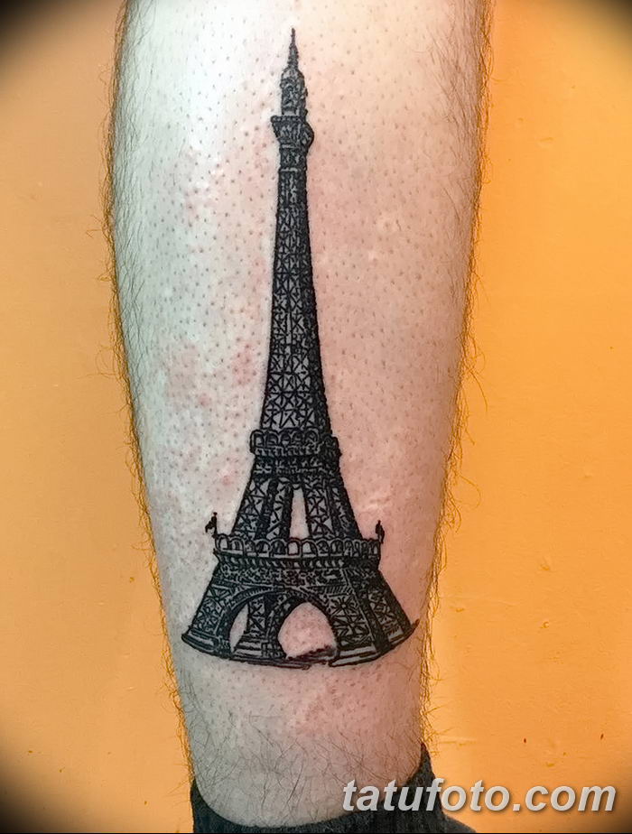 Фото тату Эйфелева башня 22.08.2018 №141 - tattoo The Eiffel Tower - tatufoto.com