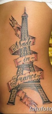 Фото тату Эйфелева башня 22.08.2018 №143 — tattoo The Eiffel Tower — tatufoto.com