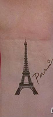 Фото тату Эйфелева башня 22.08.2018 №145 — tattoo The Eiffel Tower — tatufoto.com