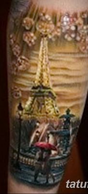 Фото тату Эйфелева башня 22.08.2018 №147 — tattoo The Eiffel Tower — tatufoto.com