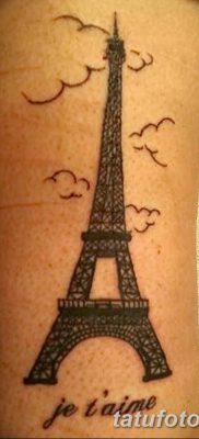 Фото тату Эйфелева башня 22.08.2018 №150 — tattoo The Eiffel Tower — tatufoto.com