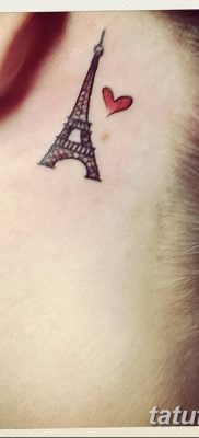Фото тату Эйфелева башня 22.08.2018 №152 — tattoo The Eiffel Tower — tatufoto.com
