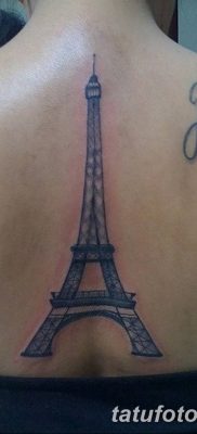 Фото тату Эйфелева башня 22.08.2018 №156 — tattoo The Eiffel Tower — tatufoto.com