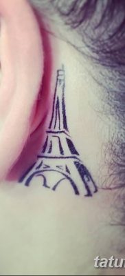 Фото тату Эйфелева башня 22.08.2018 №160 — tattoo The Eiffel Tower — tatufoto.com