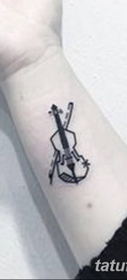 Фото тату виолончель от 04.08.2018 №006 — tattoo cello — tatufoto.com