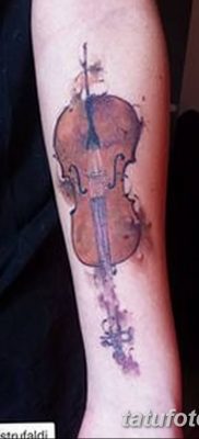 Фото тату виолончель от 04.08.2018 №011 — tattoo cello — tatufoto.com