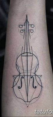 Фото тату виолончель от 04.08.2018 №013 — tattoo cello — tatufoto.com