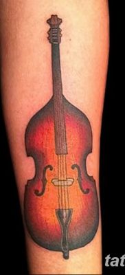 Фото тату виолончель от 04.08.2018 №034 — tattoo cello — tatufoto.com