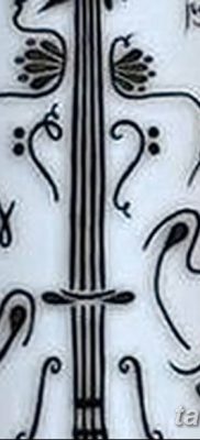 Фото тату виолончель от 04.08.2018 №035 — tattoo cello — tatufoto.com