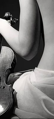 Фото тату виолончель от 04.08.2018 №036 — tattoo cello — tatufoto.com