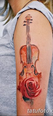 Фото тату виолончель от 04.08.2018 №040 — tattoo cello — tatufoto.com