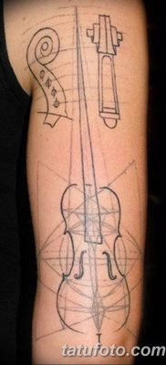 Фото тату виолончель от 04.08.2018 №045 — tattoo cello — tatufoto.com