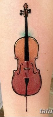 Фото тату виолончель от 04.08.2018 №048 — tattoo cello — tatufoto.com