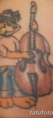 Фото тату виолончель от 04.08.2018 №049 — tattoo cello — tatufoto.com