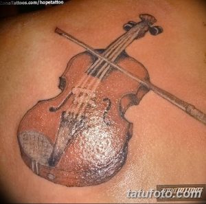 Фото тату виолончель от 04.08.2018 №064 - tattoo cello - tatufoto.com