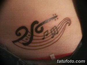 Фото тату виолончель от 04.08.2018 №065 - tattoo cello - tatufoto.com
