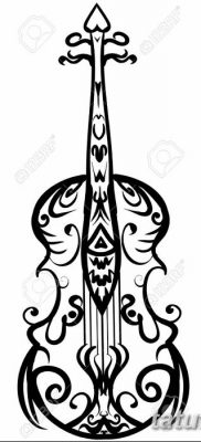 Hand Drawn Cello Sketch Symbol. Vector Violin