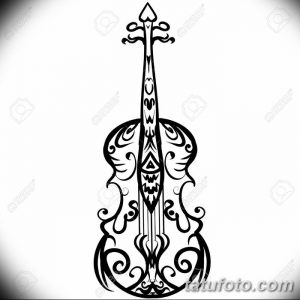 Hand Drawn Cello Sketch Symbol. Vector Violin