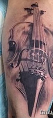 Фото тату виолончель от 04.08.2018 №070 — tattoo cello — tatufoto.com