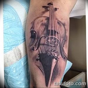 Фото тату виолончель от 04.08.2018 №070 - tattoo cello - tatufoto.com
