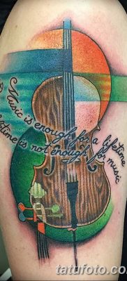 Фото тату виолончель от 04.08.2018 №079 — tattoo cello — tatufoto.com