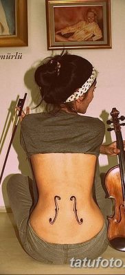Фото тату виолончель от 04.08.2018 №086 — tattoo cello — tatufoto.com