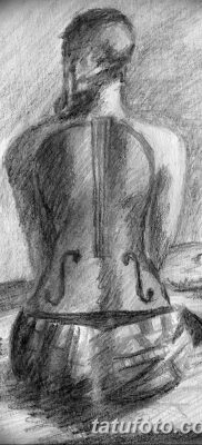 Фото тату виолончель от 04.08.2018 №090 — tattoo cello — tatufoto.com